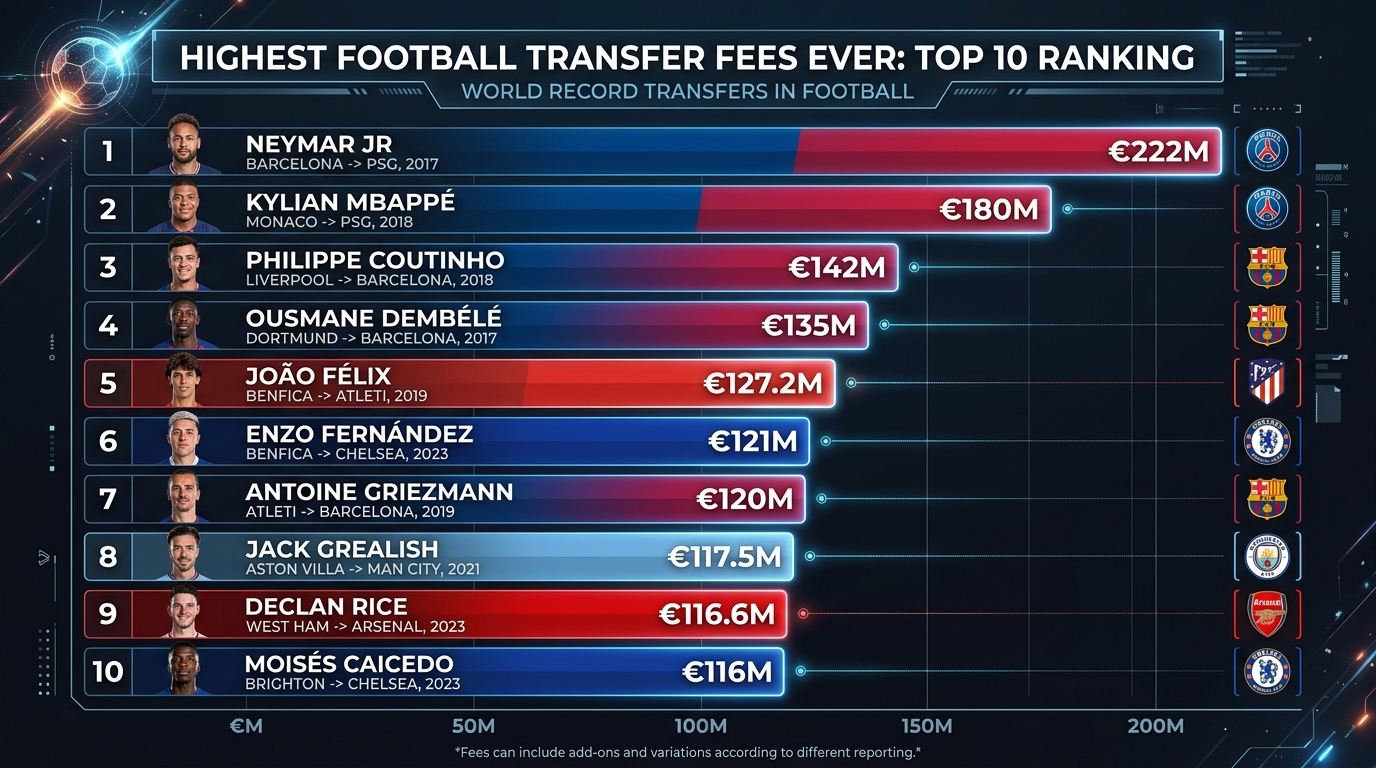 How Football Transfer Fees Have Changed Over the Years | Complete Guide
