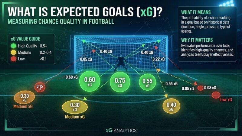 Expected Goals (xG) Explained: How Football Analytics Measures Chance Quality