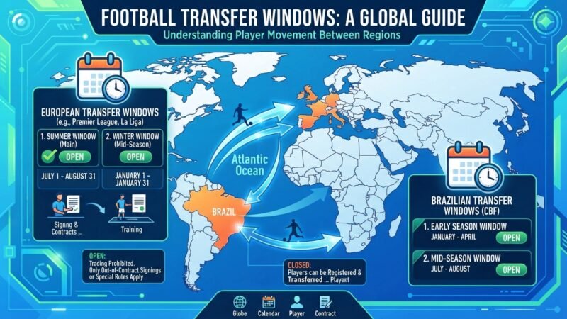 How Football Transfer Windows Work in Europe and Brazil